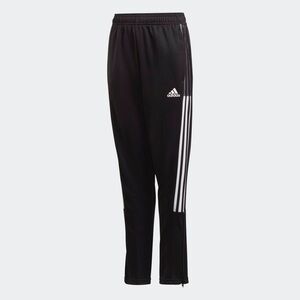 Preloved Adidas Youth XS Primegreen Soccer Training Pants – Black/White Stripes